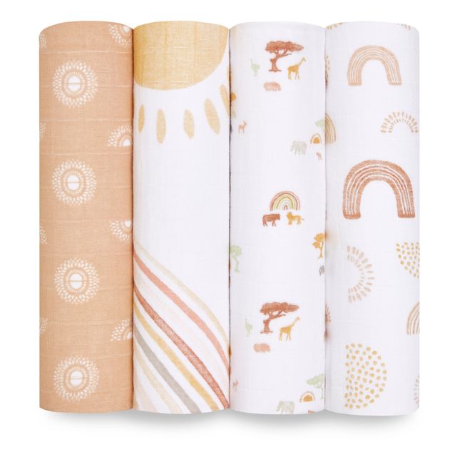 Maxi-langes Keep Rising - Pack de 4 | Ocre