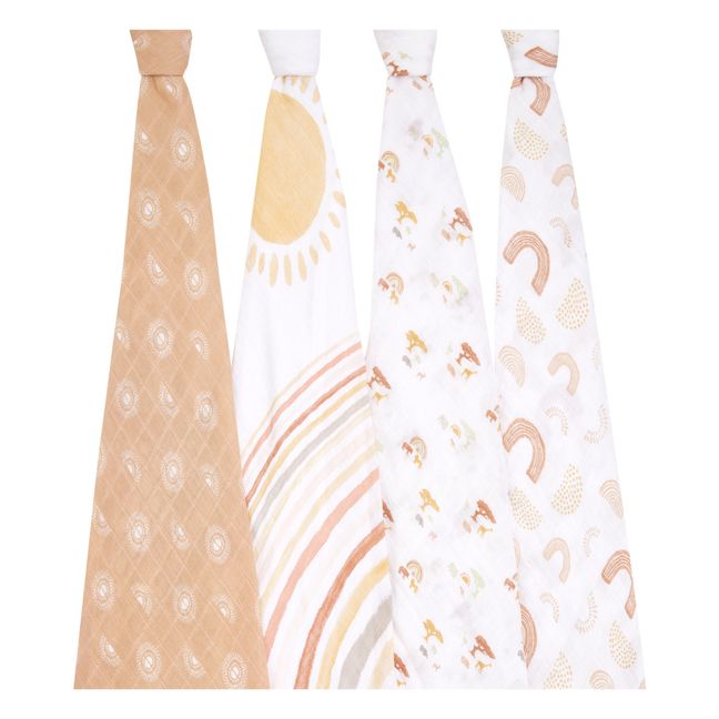 Maxi-langes Keep Rising - Pack de 4 | Ocre