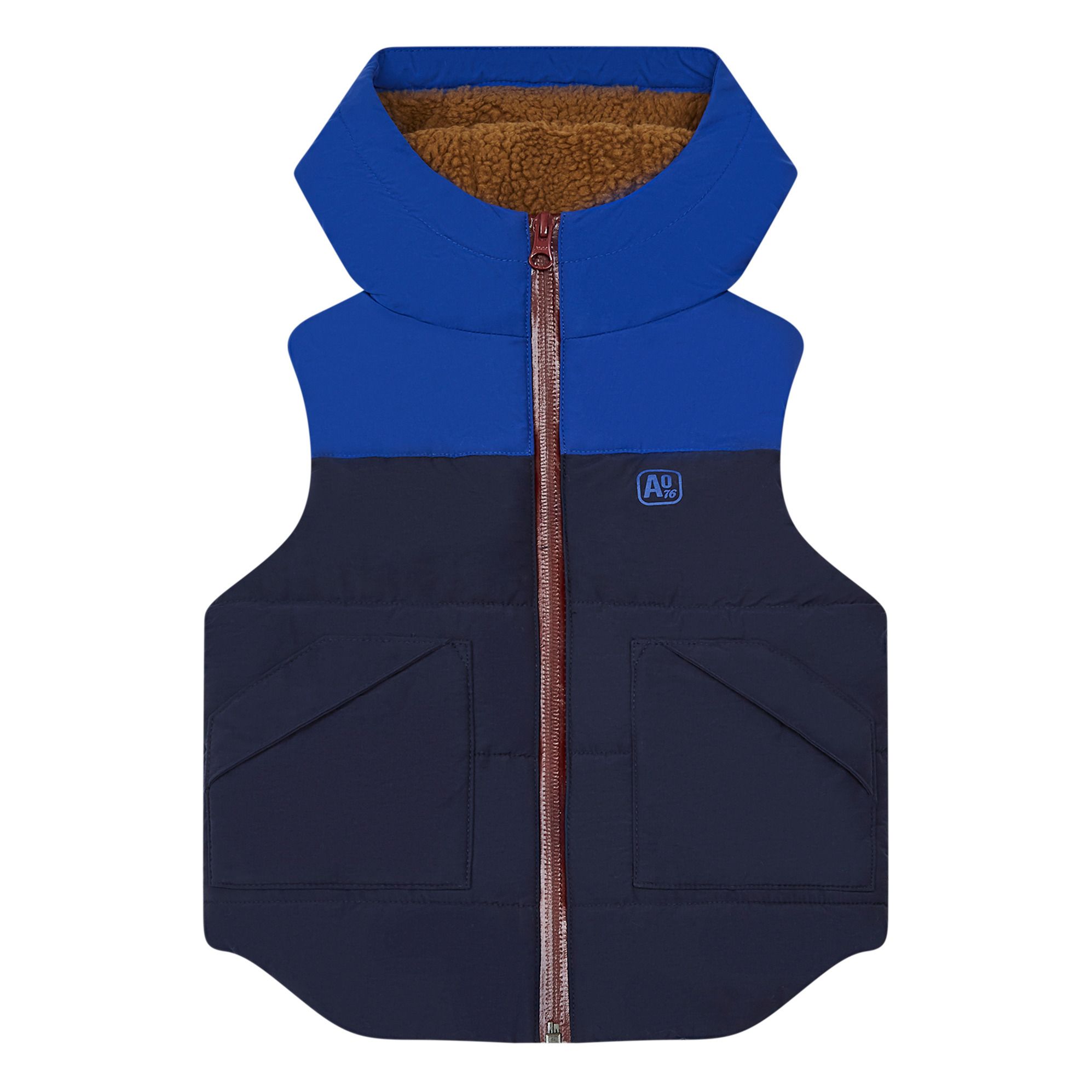 AO76 - Doudoune Sans Manche - Garçon - Bleu marine