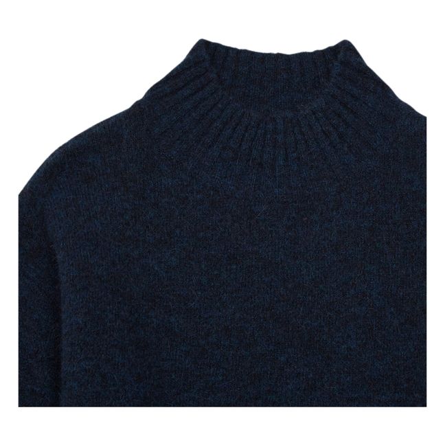 Jersey de lana de alpaca Mylia Azul Marino