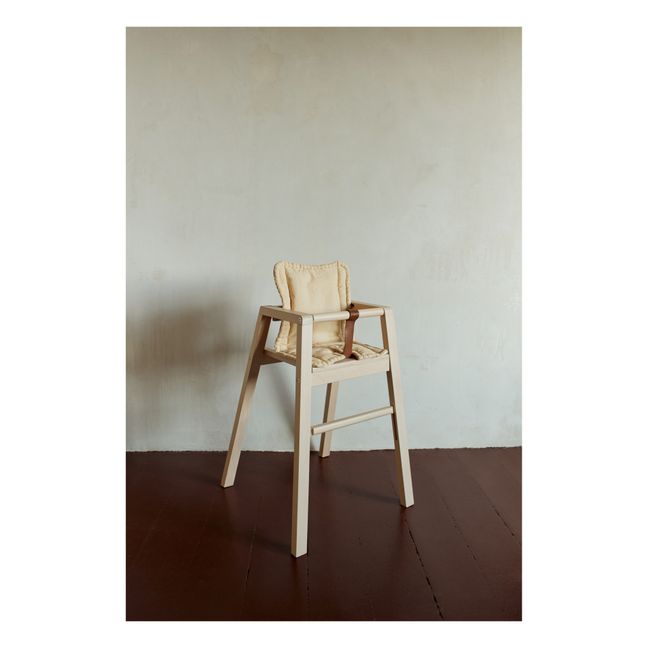 Robot Organic Cotton High Chair Cushion | Beige