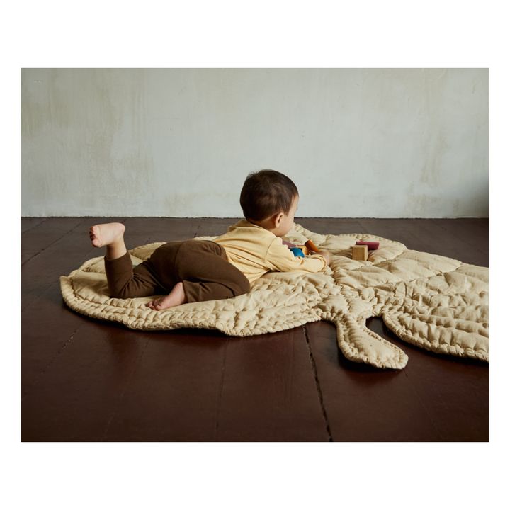 Spielmatte Blatt aus Bio-Baumwolle | Sandfarben- Produktbild Nr. 2
