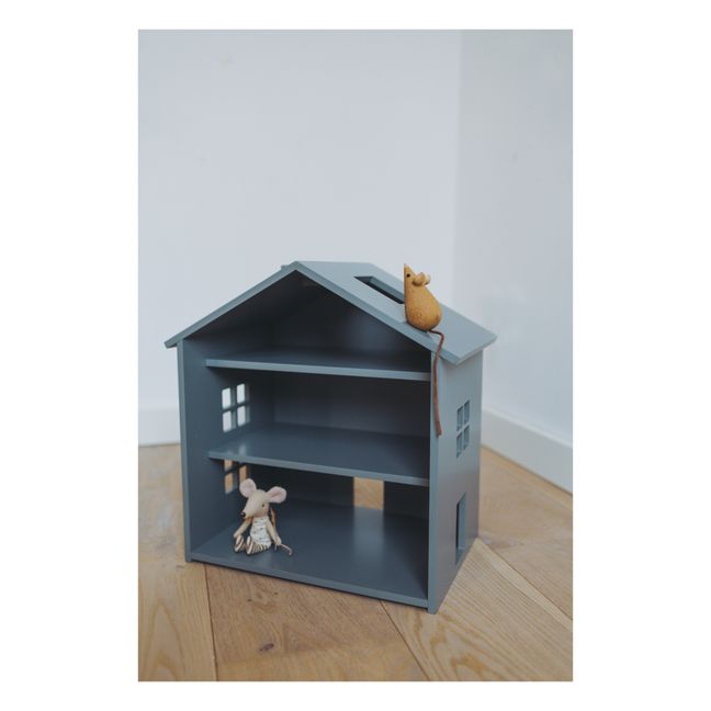 Puppenhaus aus Holz | Grau