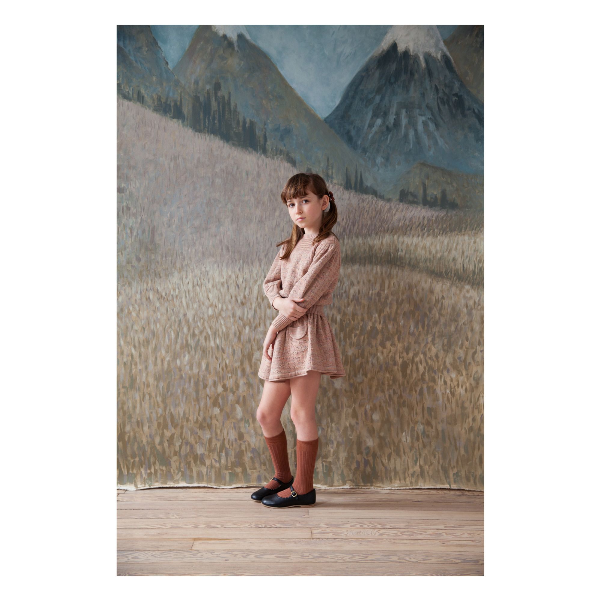 Norma Merino Wool Skirt Pale pink- Product image n°1