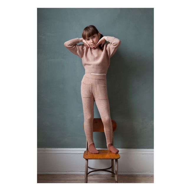 Mina Merino Wool Leggings Pale pink