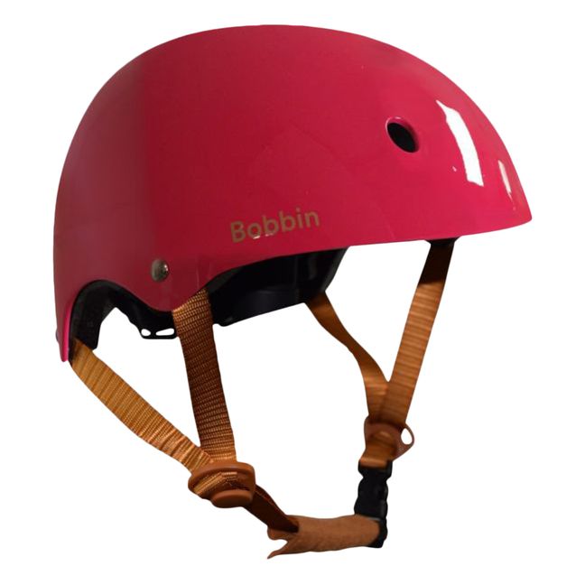 Casco lucido, modello: Bobbin x Smallable | Ciliegia - Rosa