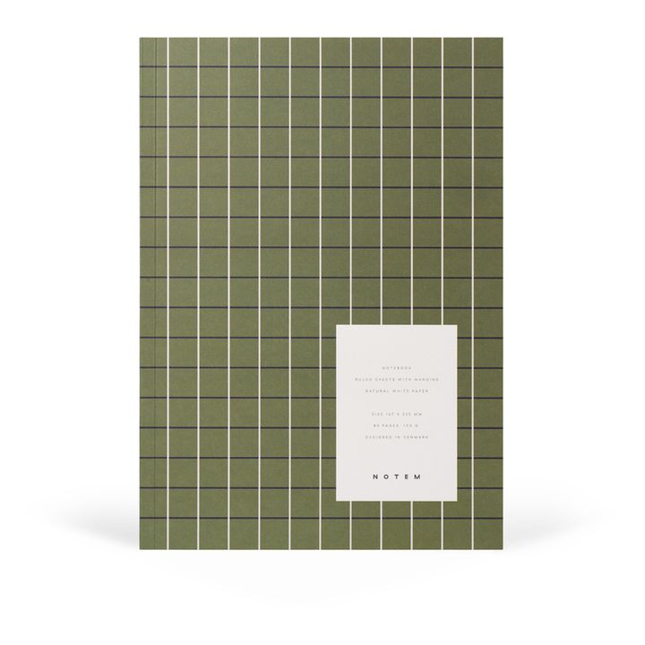Cuaderno de rayas Vita | Verde- Imagen del producto n°0