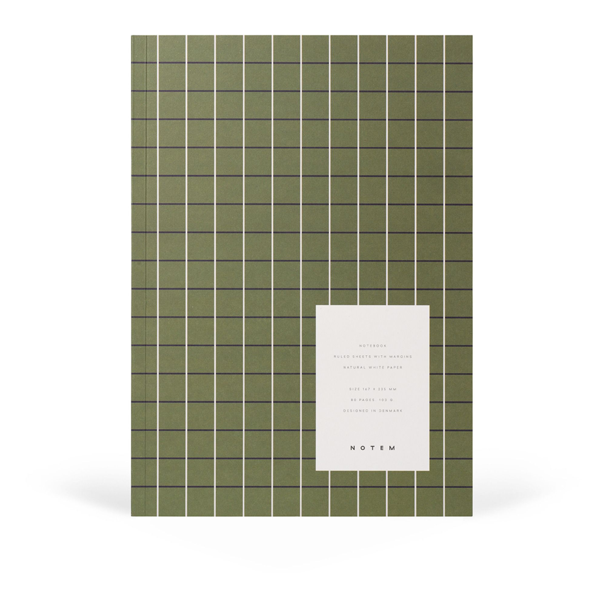 Vita Lined Notebook Green- Product image n°0
