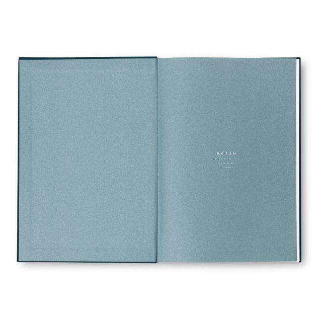 Notebook a righe Béa | Blu marino