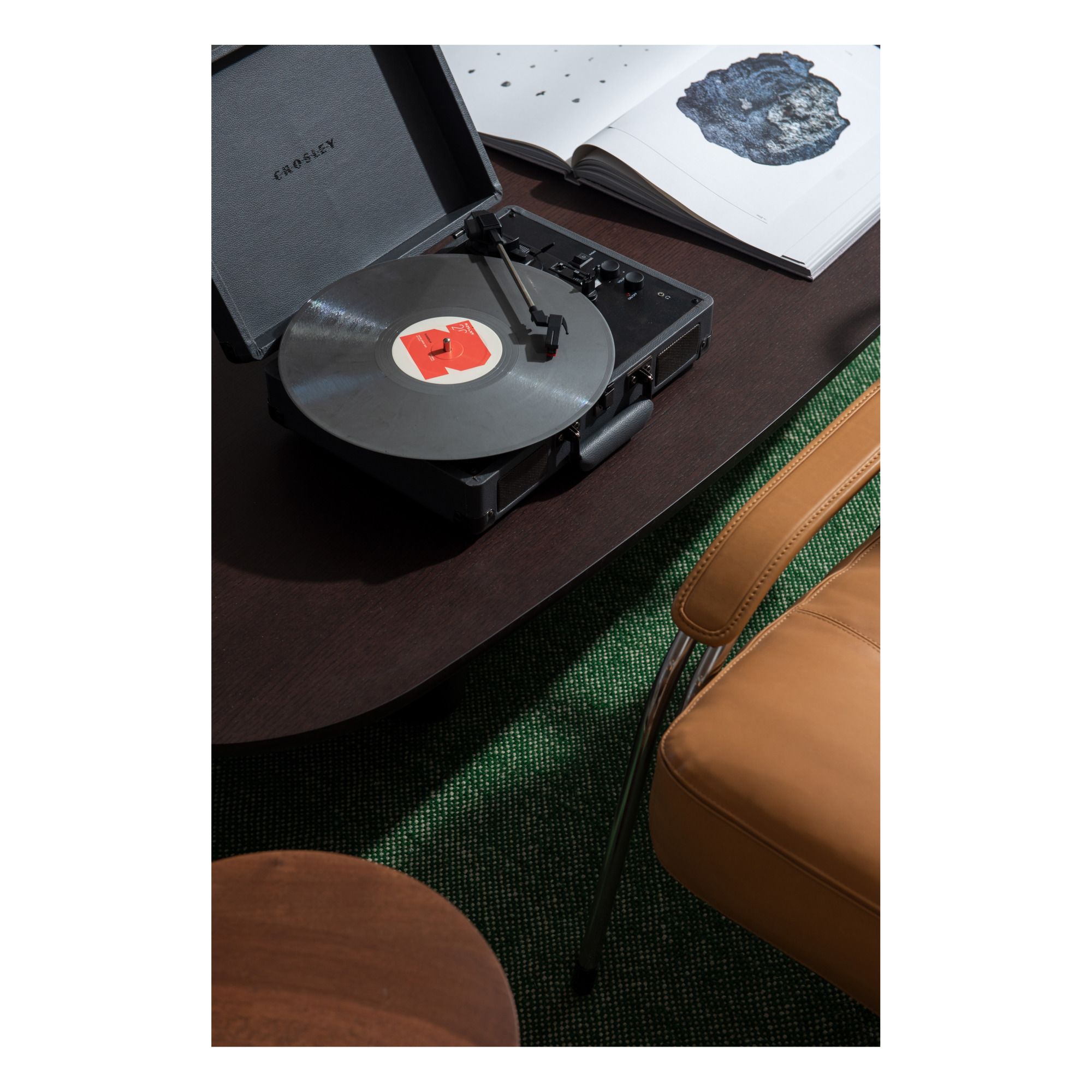 Crosley Cruiser Deluxe Turntable Carbon- Product image n°5