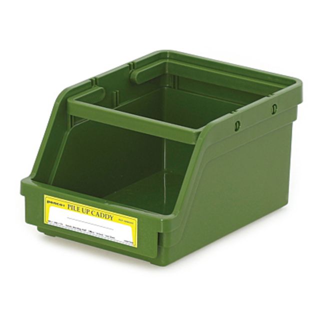 Box porta-oggetti, modello: Caddy, impilabile | Verde