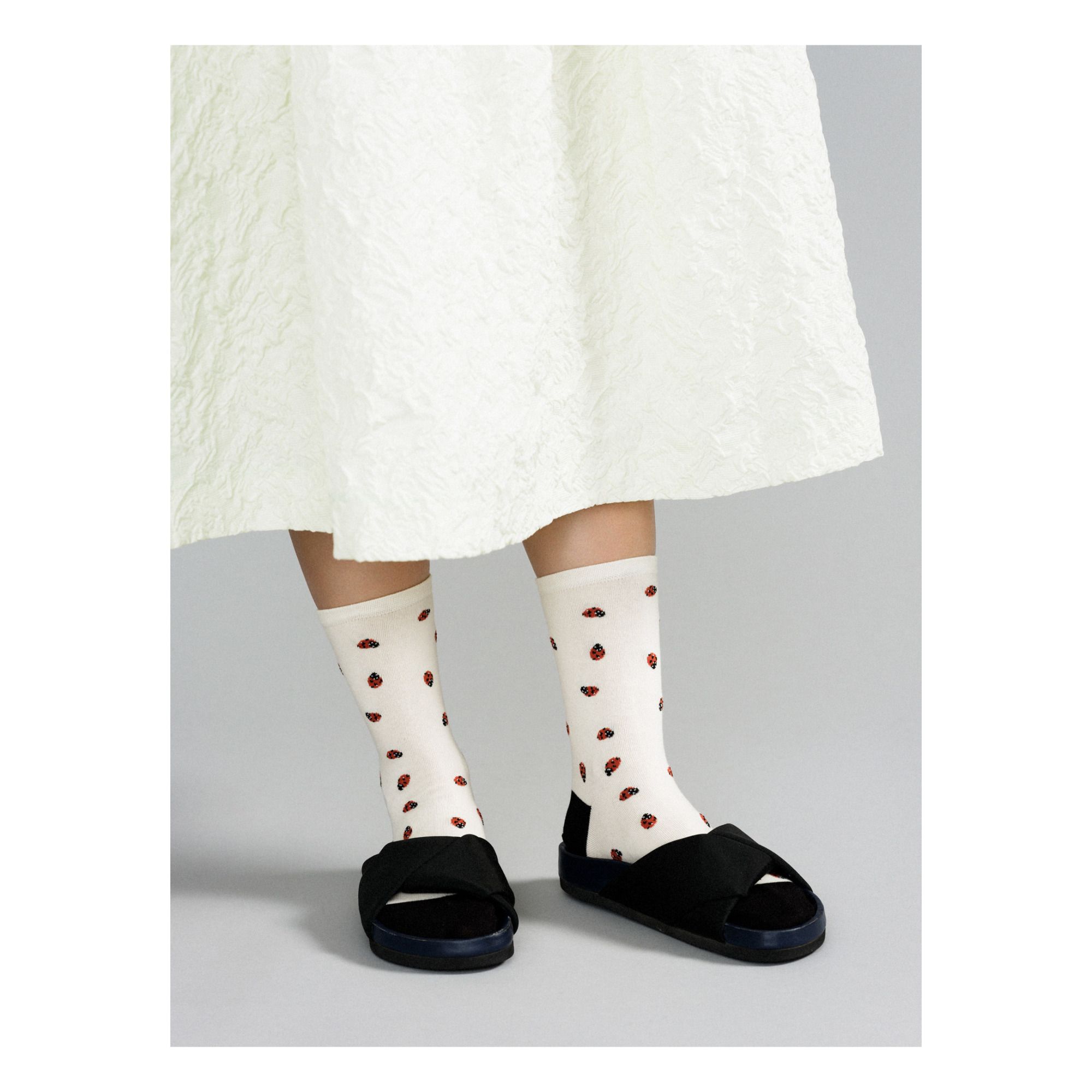 Hansel from Basel - Chaussettes Ladybug - Femme - Ivoire