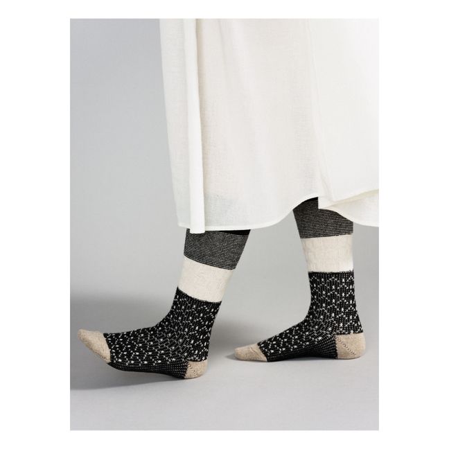 Louie Woollen Boot Socks Charcoal grey