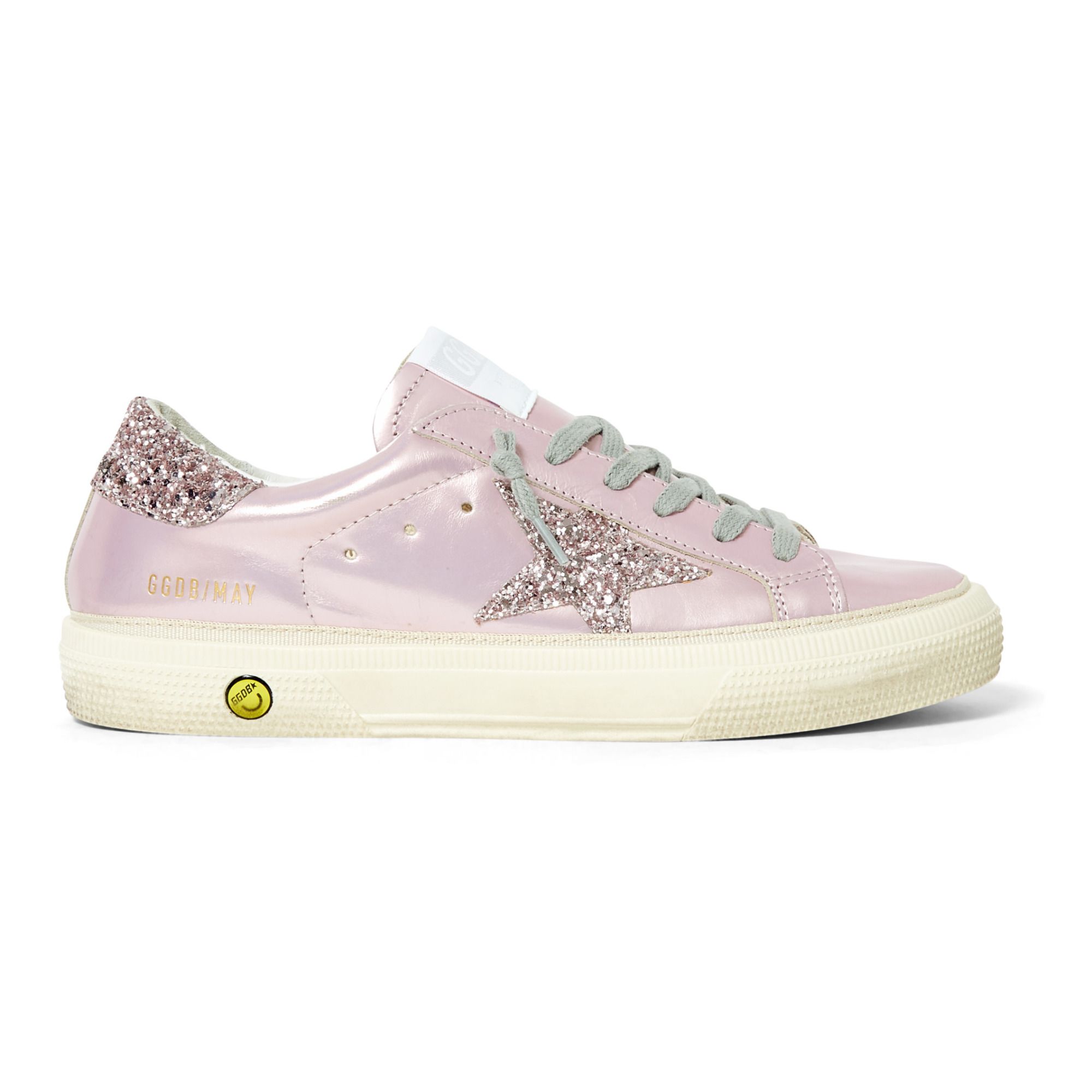 May Metallic Leather Sneakers Pink Gold- Product image n°0