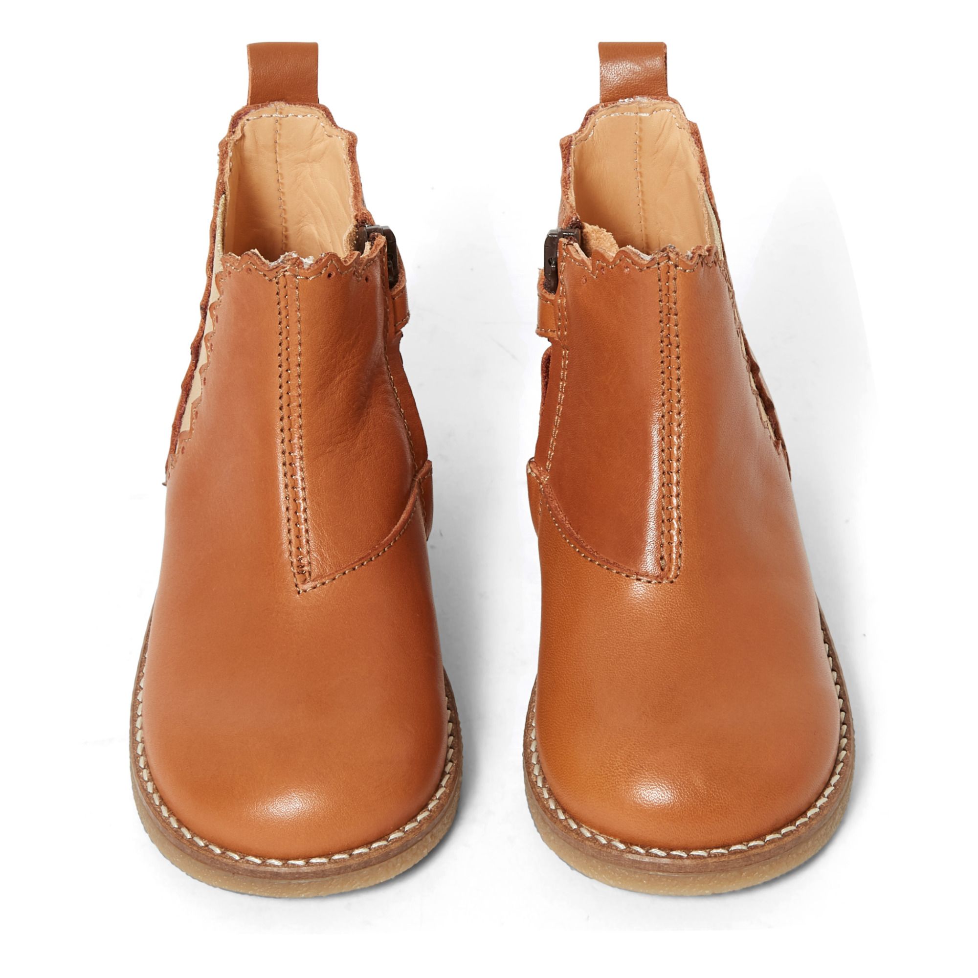 Zip-Up Chelsea Boots Camel- Product image n°3