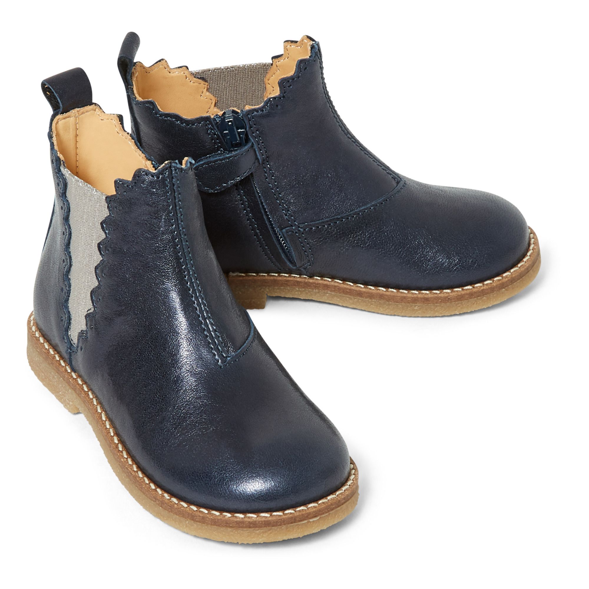 Zip-Up Chelsea Boots Navy blue- Product image n°1