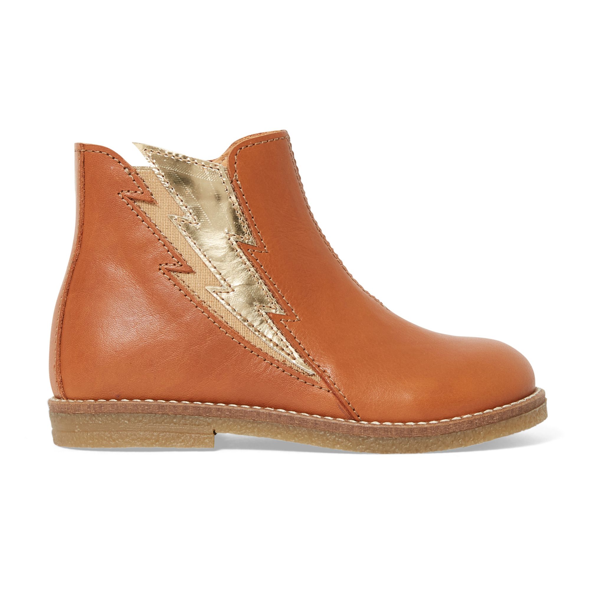 Ocra - Boots Eclairs Zip - Fille - Camel