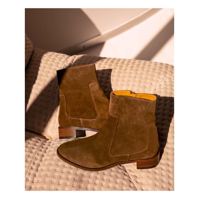 Bottines Suède N°67 | Noisette