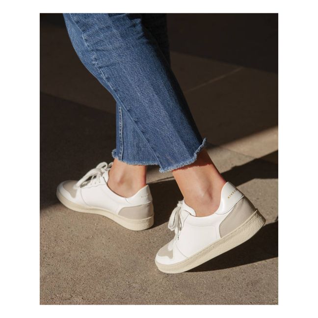 N°12 Vegan Lace-Up Sneakers White