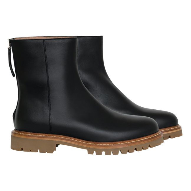 New Officer Model 12 Nappa Boots Black