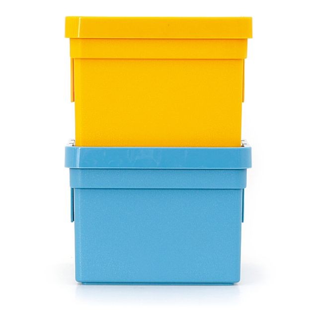 Box porta-oggetti, modello: Caddy, impilabile | Giallo