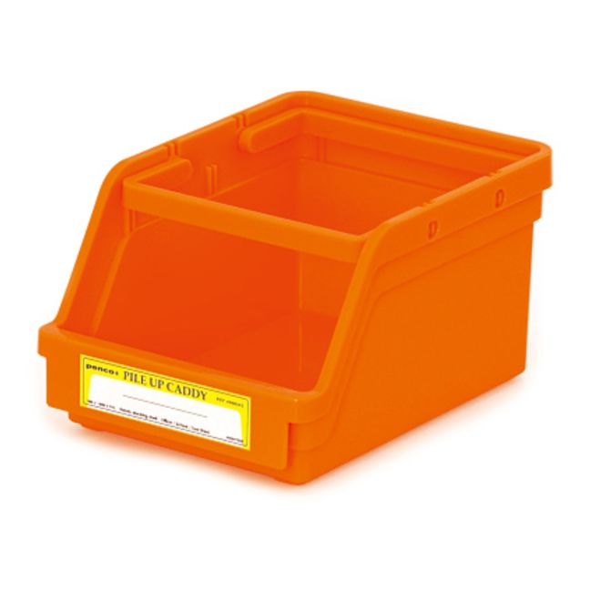 Box porta-oggetti, modello: Caddy, impilabile | Arancione