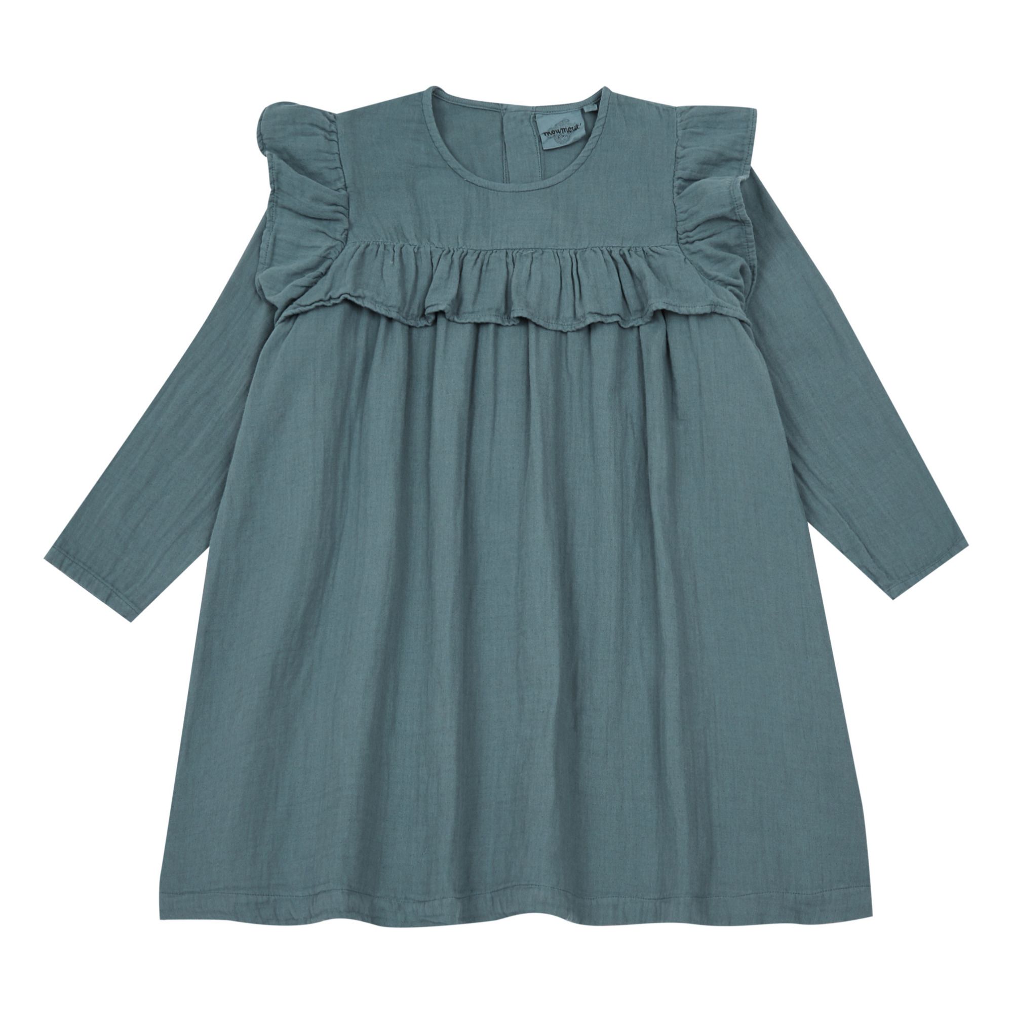 Moumout - Robe Gisele Double Gaze - Fille - Bleu marine