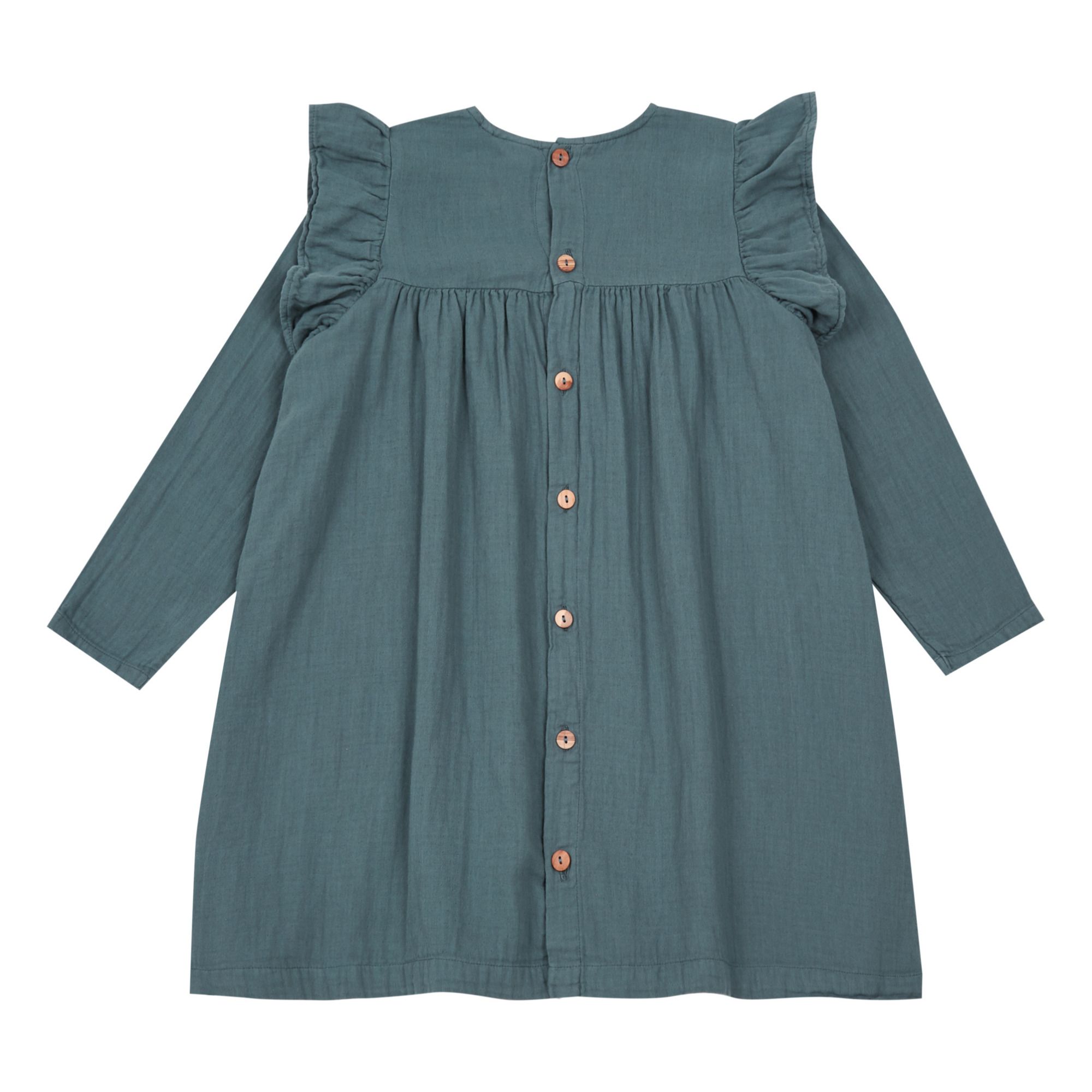 Vestido Gisele de doble gasa Azul Marino Moumout Moda Infantil