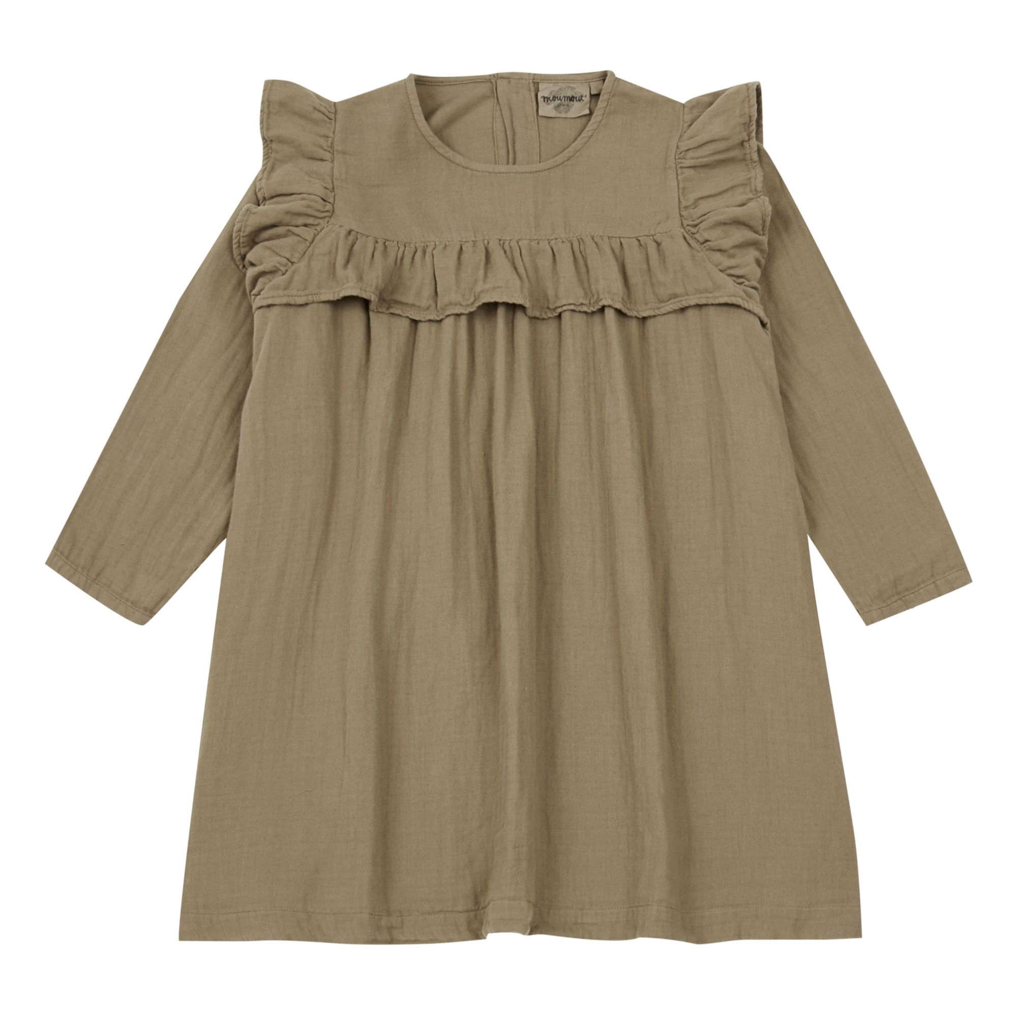 Moumout - Robe Gisele Double Gaze - Fille - Vert kaki