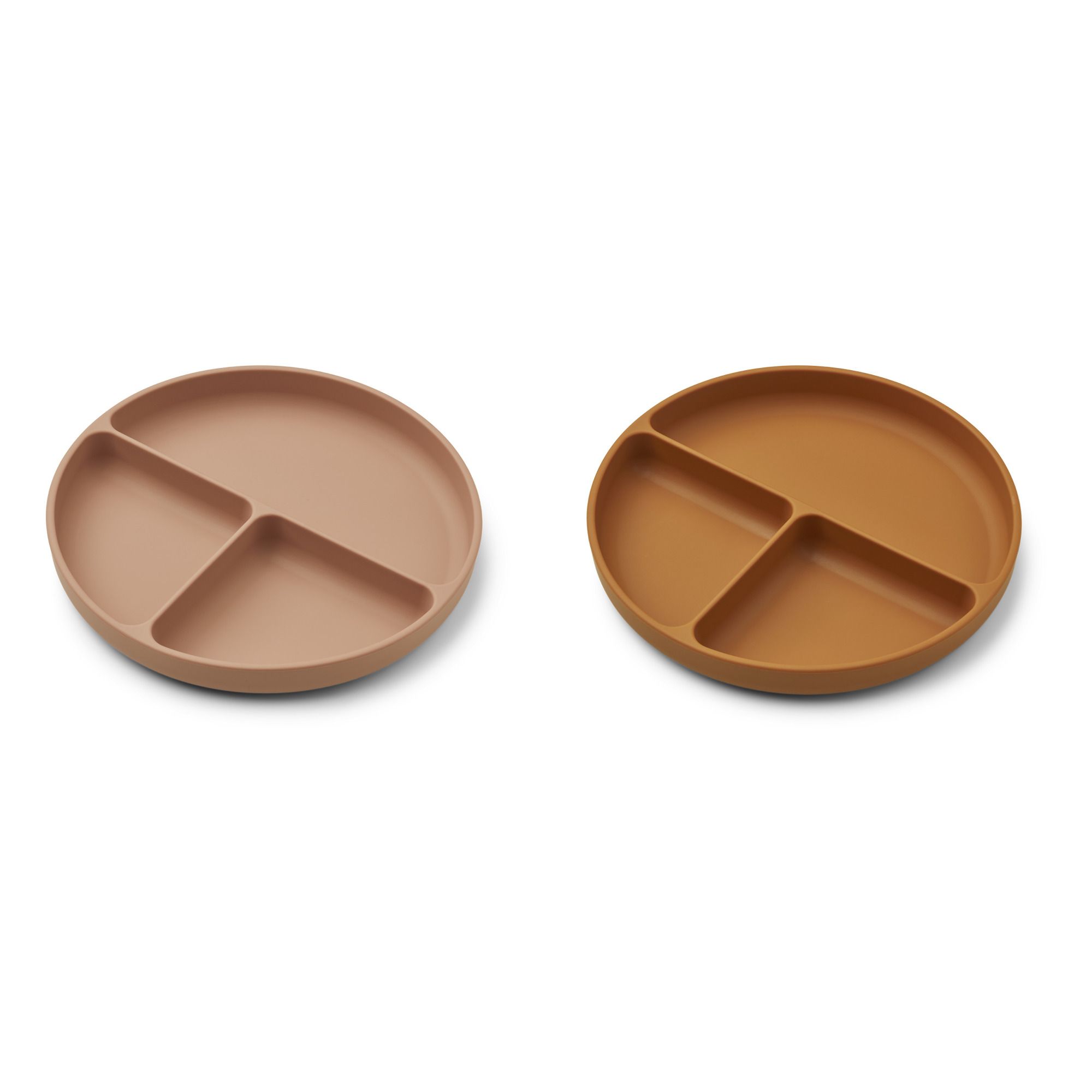 Liewood - Assiettes Harvey en silicone- Set de 2 - Vieux Rose