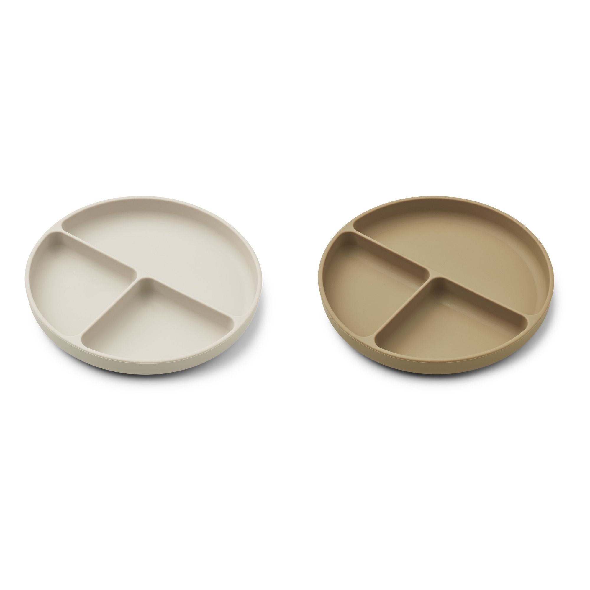 Liewood - Assiettes Harvey en silicone- Set de 2 - Sable