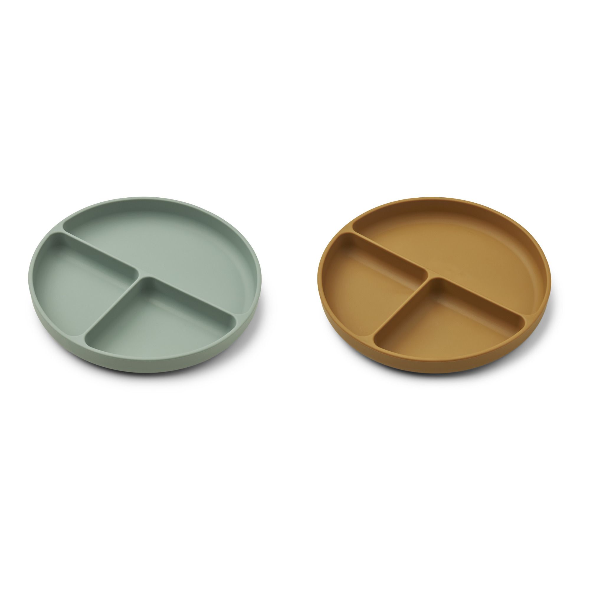 Liewood - Assiettes Harvey en silicone- Set de 2 - Vert