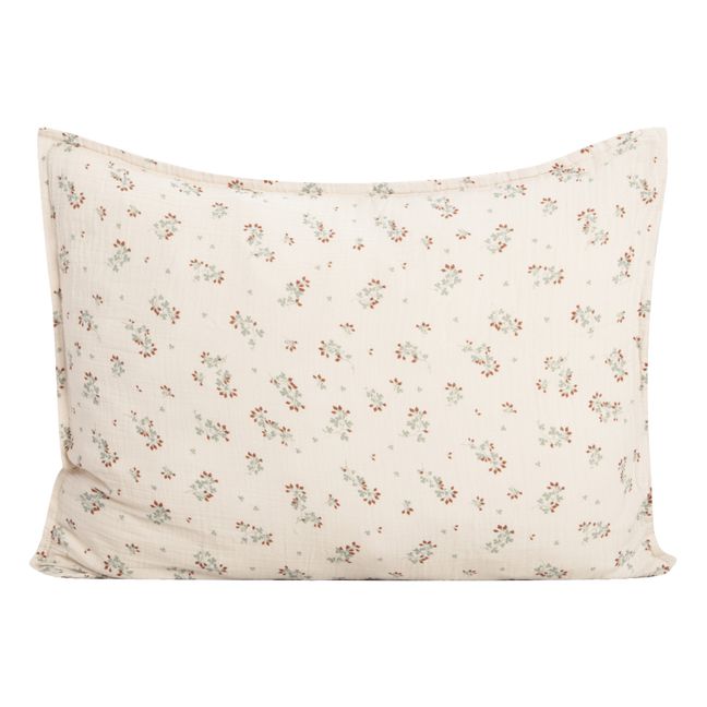 Clover Cotton Muslin Pillowcase Ecru