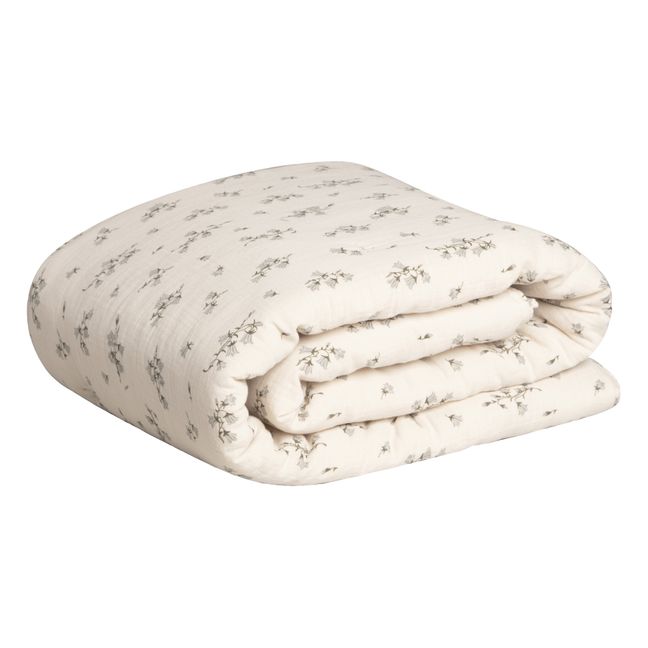Cotton Muslin Blanket Bluebell | Cream