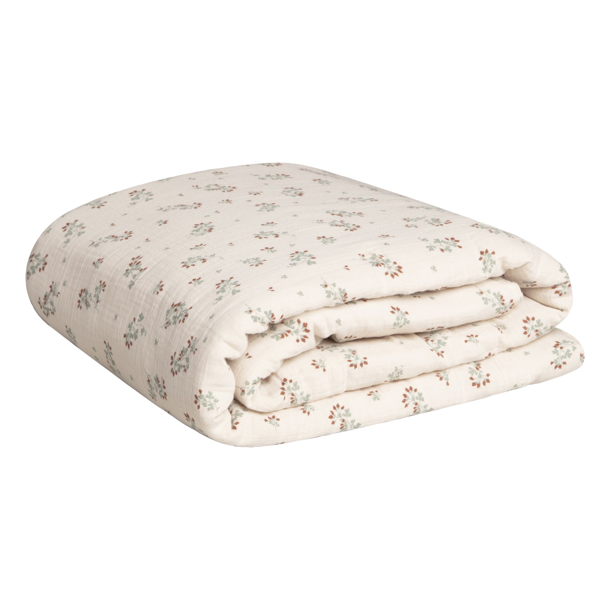 garbo&friends - Couverture Clover en mousseline de coton - Ecru