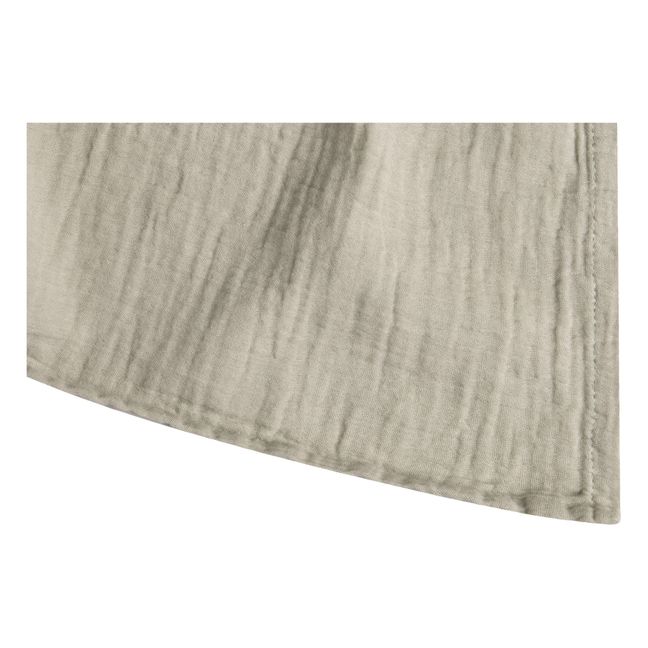 Thyme Cotton Muslin Blanket Grey