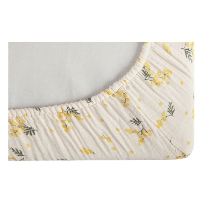 Funda de colchón de cambiado de gasa de algodón Mimosa