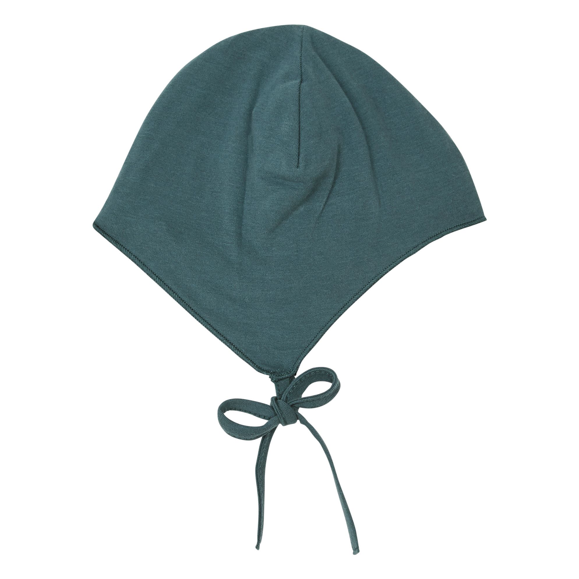 Bonnet Naissance Coton Bio Bleu Gris Gray Label Mode Bebe Smallable