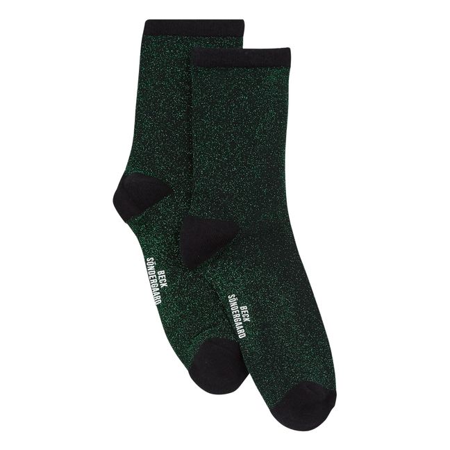 Dina Solid Socks Verde Oscuro