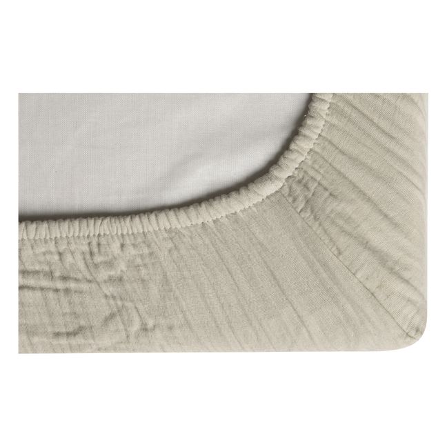Thyme Cotton Muslin Changing Mat Cover | Grey