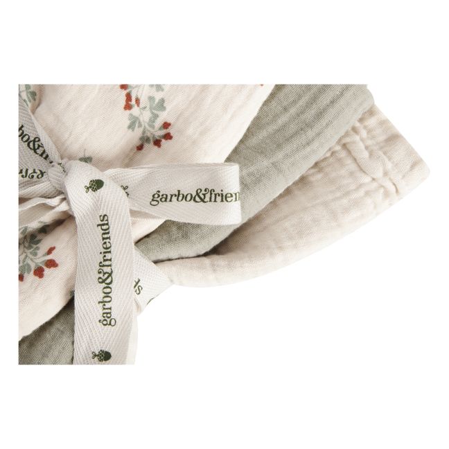Muselinas de algodón Clover - Pack de 3 | Crudo