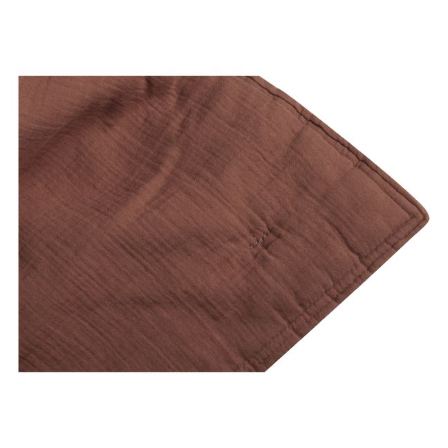 Couverture en mousseline de coton | Terracotta