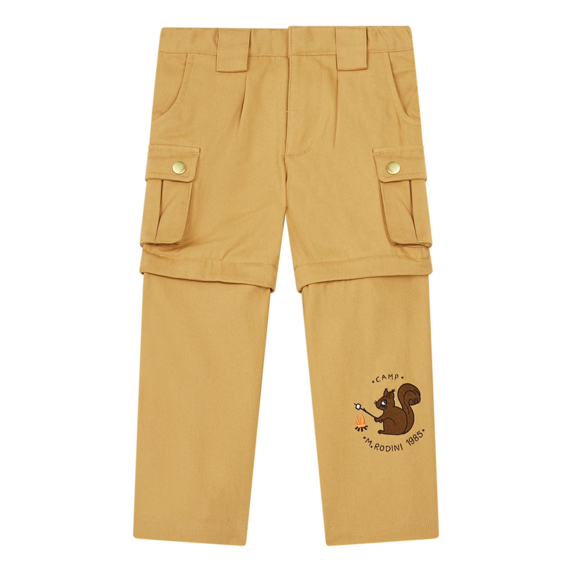 Mini Rodini - Pantalon Cargo Coton Bio - Fille - Beige