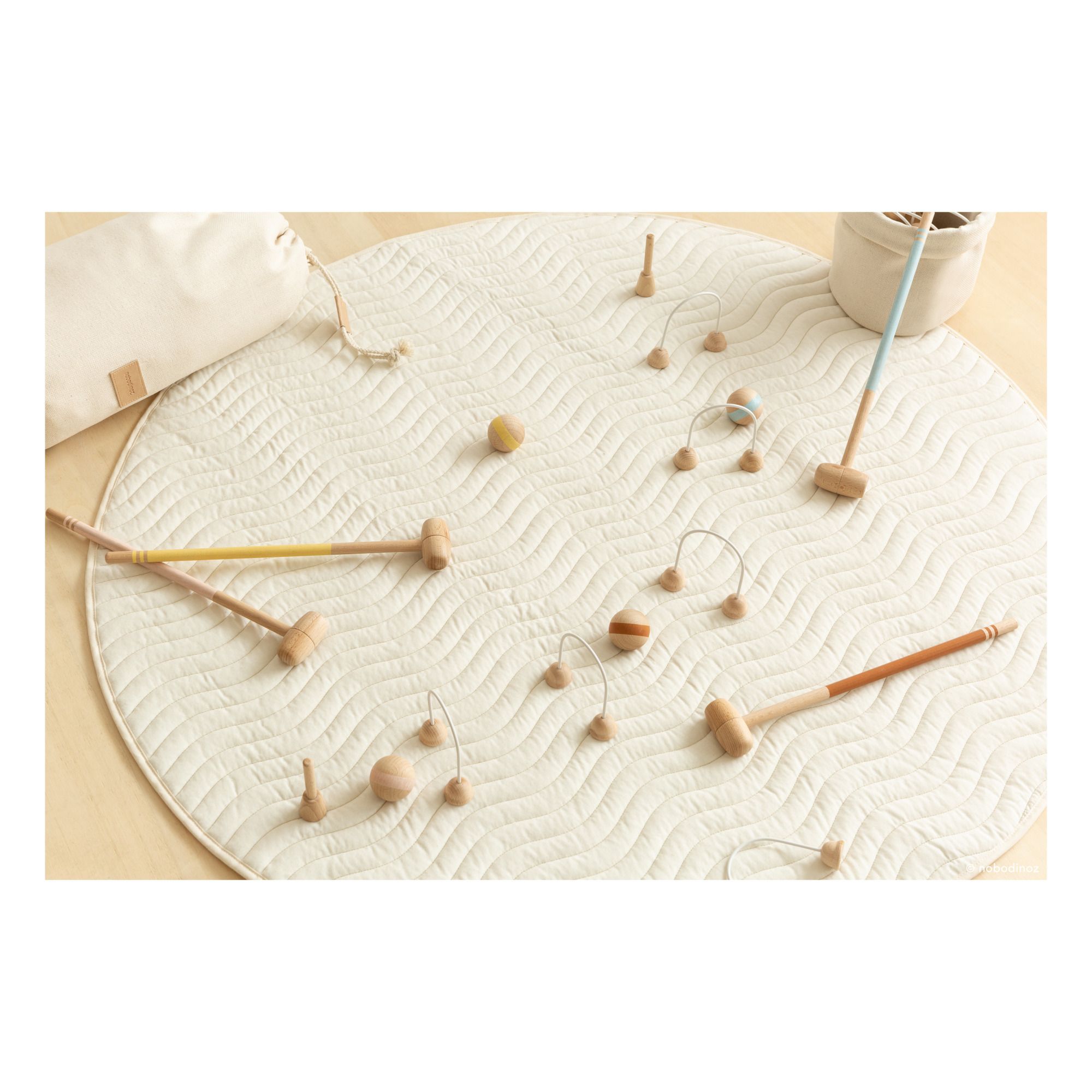 Juego de croquet de madera Bois clair Nobodinoz Juguetes y Hobby