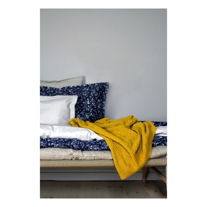 Decke aus Baumwolle  | Senffarben- Produktbild Nr. 1