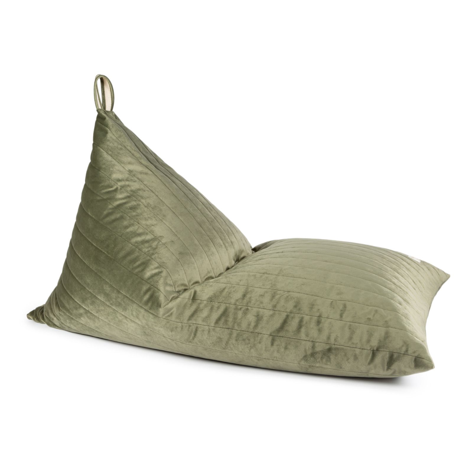 Nobodinoz - Pouf long Essaouira en velours - Vert pâle