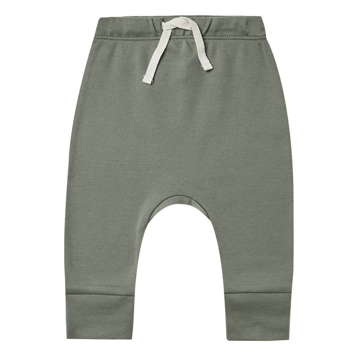 Pantalón sarouel de algodón orgánico Verde Kaki- Imagen del producto n°0