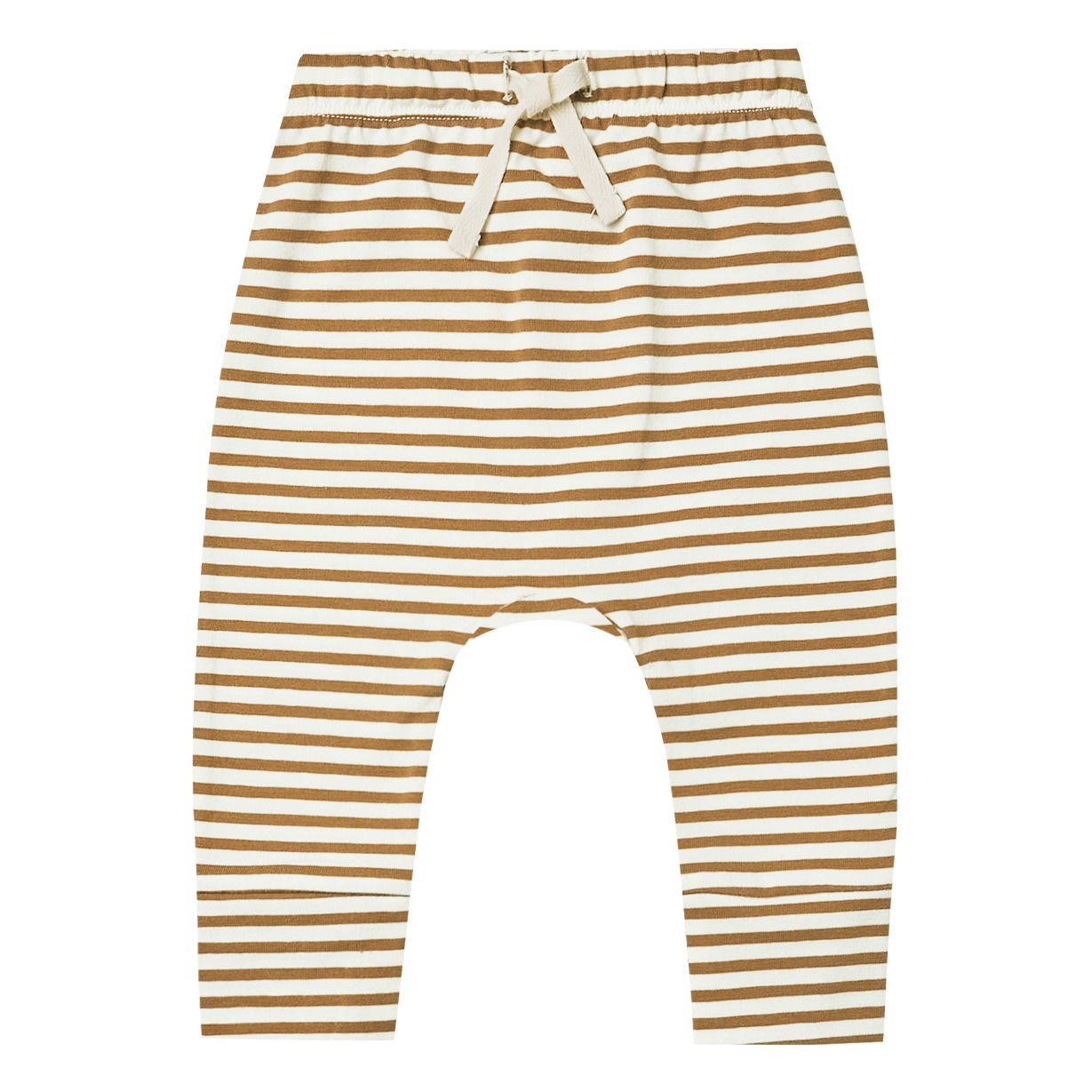 Organic Cotton Striped Harem Pants Camel- Product image n°0