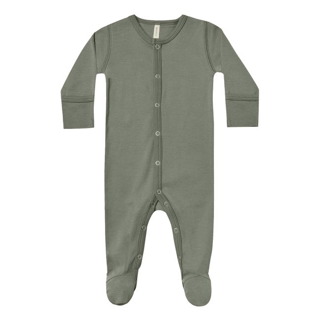 Pyjama Coton Bio Vert kaki