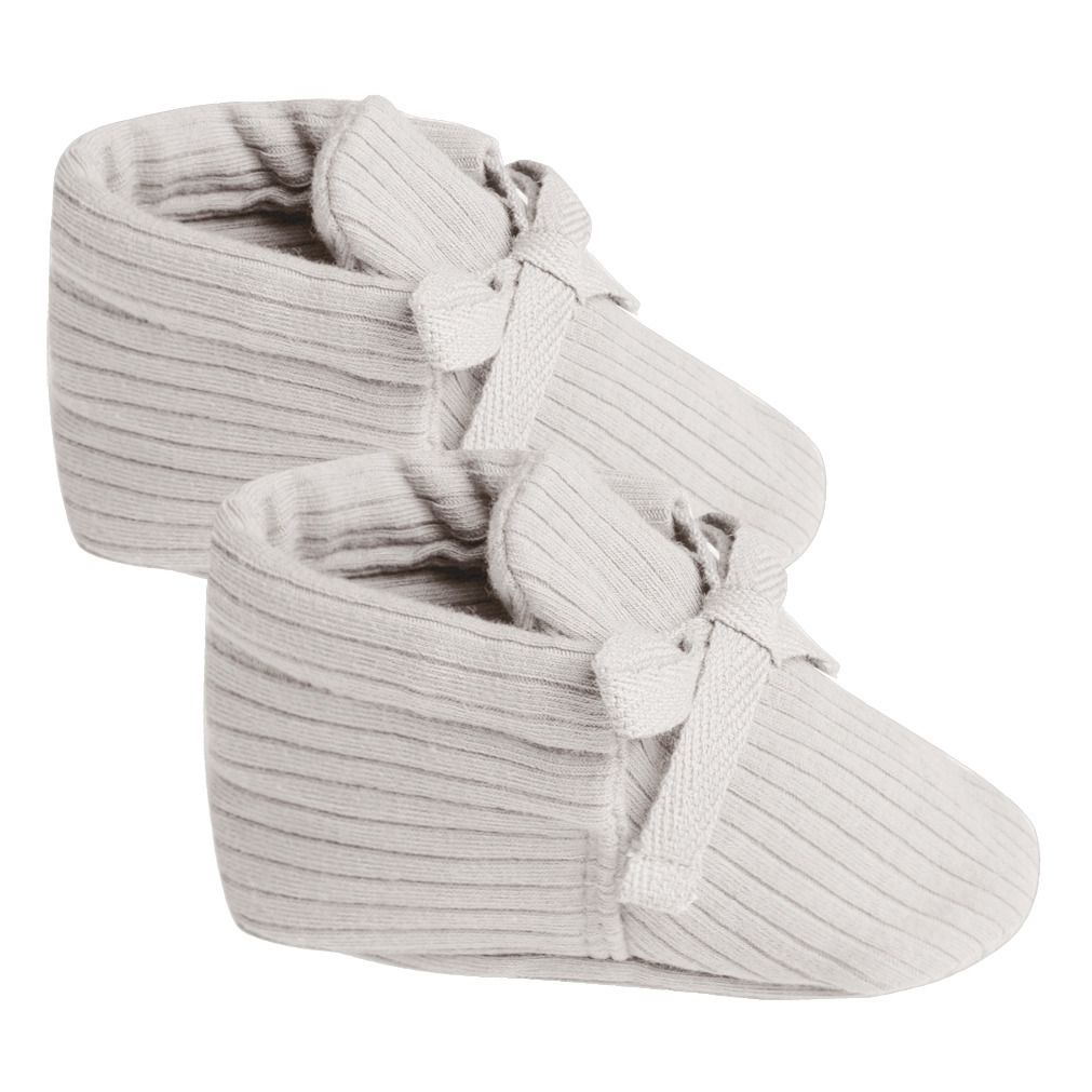 Quincy Mae - Chaussons Baby Coton Bio - Fille - Blanc